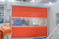 English Man Machine Interface High Speed Rolling Door Outside Big Wind Area