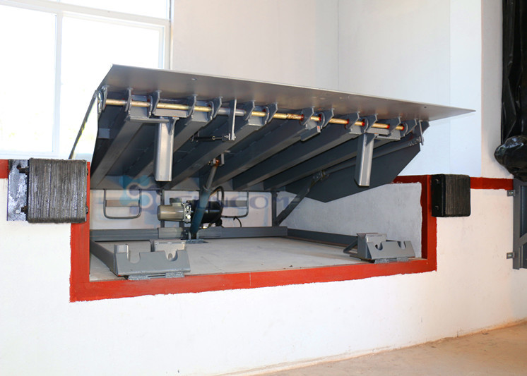 40000 LBS Hydraulic Dock Leveler , Smart Safety Loading Dock Leveler