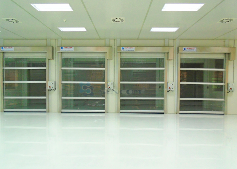 1 2mm Pvc Thick Industrial High Speed Door Rollup Garage Doors Outside