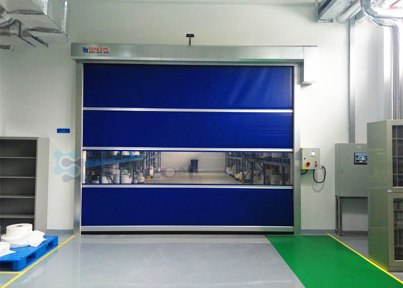 External High Speed Industrial Shutter Door Colorful PVC Curtain For Workshop