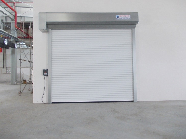 Modern Curtain Color Automatic Roller Shutter Doors 50hz Single Phase