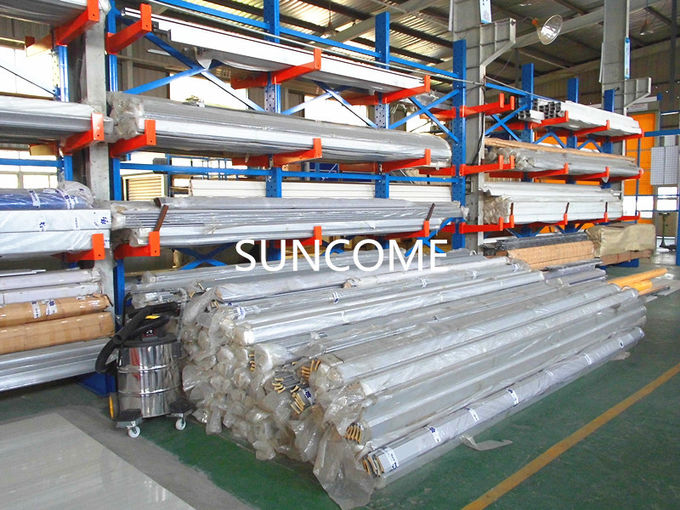 Aluminum Alloy Panel Workshop Industrial Security Doors Wind Load Max 30m / s
