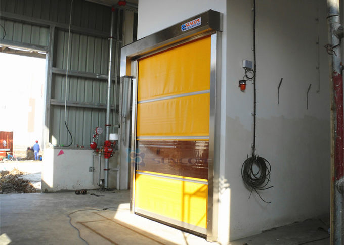 PVC High Speed Industrial Shutter Door Outside Single - 3 Phrase