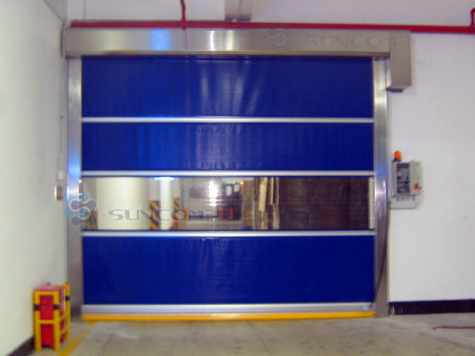 304 Stainless Steel Frame Industrial High Speed Door For Internal and External Area