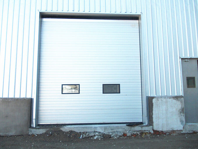 Standard PVC Exterior Industrial Sectional Doors With Single Phrase , Vertical Lift Door