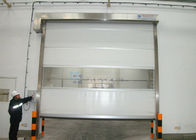 Blue Galvanized Steel High Speed Roll Up Door With Shoulder Protection