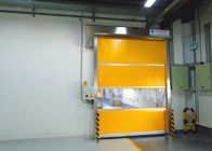English Man-Machine Interface Industrial High Speed Door With Shoulder Protection