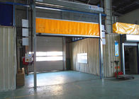 Industrial Colorful PVC High Speed Roll Up Door Stronger Wind Bar In External Area
