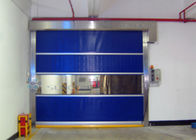1.5mm PVC Window Industrial High Speed Door For Workshop , Galvanized Steel Frame