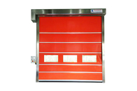 Industrial Transparent Windows Commercial High Speed Door Stainless Steel Frame