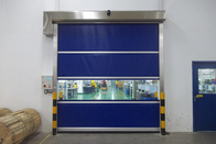 Industrial Colorful PVC High Speed Roll Up Door Stronger Wind Bar In External Area