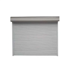 White Double Panel Automatic Roller Up Door In Warehouse , Galvanized Steel
