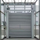 Roll Up Aluminum Alloy Panel Workshop Security Doors Wind Load Max 30m / s