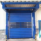 Wind Load Areas Industrial Security Door With Standard Galvanized Steel Door Frame