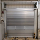 Outside Rolling Back Sectional Industrial Security Door High Speed