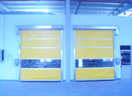 Blue Yellow PVC Interior Door , Industrial Workshop Doors