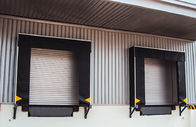 Parcel Polyester Fabric Dock Seals and Shelters , Yellow Stripes for Loading and Unloading Area
