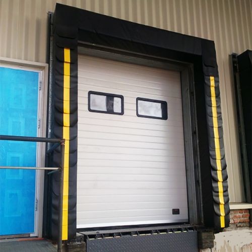 Economic Industrial Loading Dock Seals And Shelters With Yellow Stripes