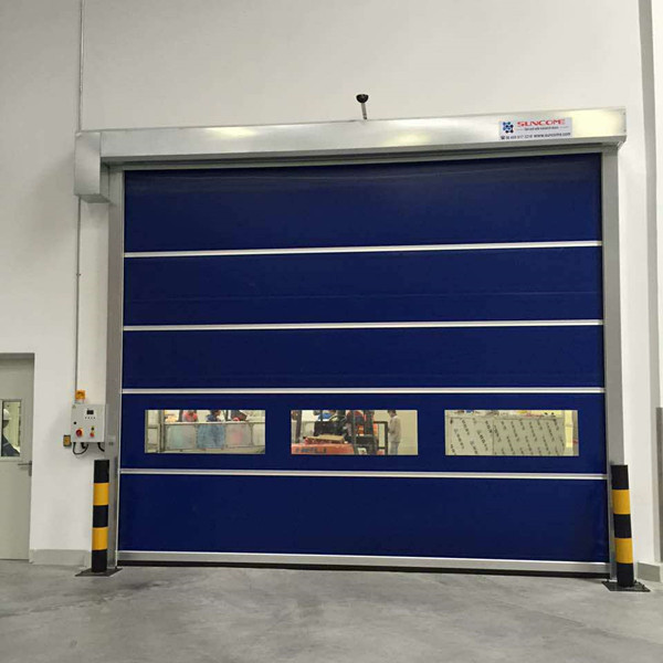 Energy Savings Industrial High Speed Door , Rollup Garage Doors Outside