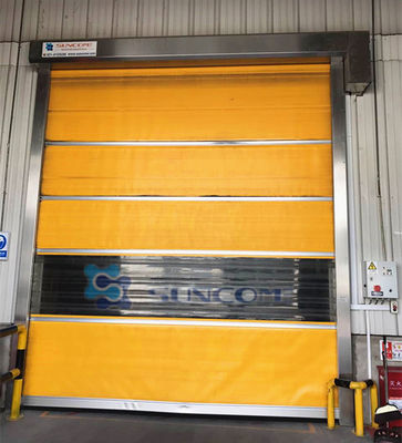 High Performance Industrial High Speed Door Low Noise 0.5-1.0m/s Closing Speed Optional Lighting