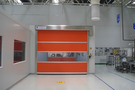 304 Stainless Steel Industrial High Speed Door For Interior Exterior Application