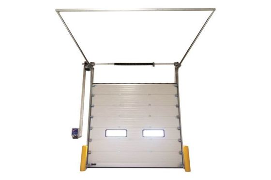 PVC Viewing Window Galvanized Steel Security Door , Exterior Automatic Security Door