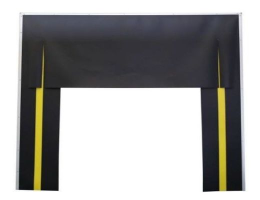 Durable Double Weaved Fabric Dock Shelter Galvanized Steel Frame