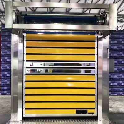 Fast Speed Motor Drive Automatic Roller Door Panel Made Of Two Layers Aluminum