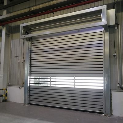 Standard Galvanized Steel Door Frame Industrial Security Roll Up Doors