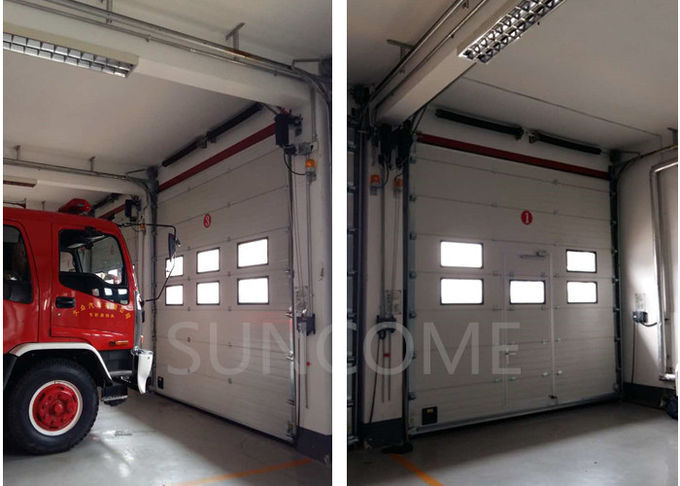 1.0m/s Outside Industry High Speed Sectional Security Door Sandwich Panel