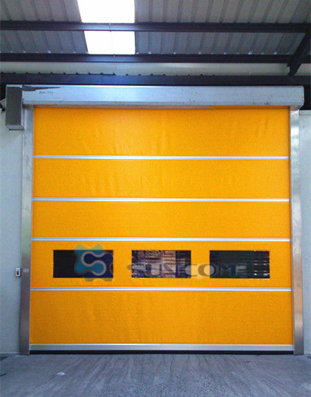 English Man Machine Interface Industrial High Speed Door For Warehouse