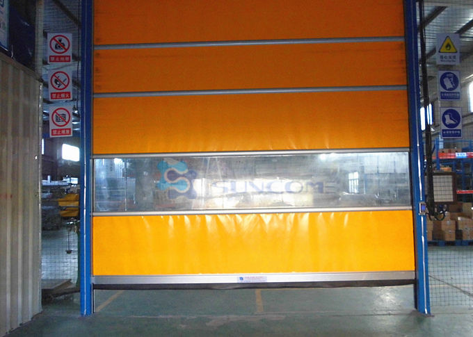 Inside Outside Full Transparent PVC Window High Speed Roll Up Door