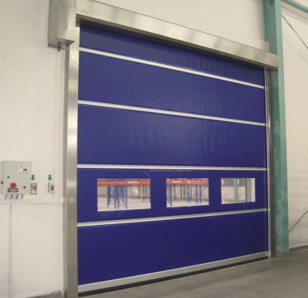 Cleaning Room High Speed Rolling Doors With Wireless Safety Edge