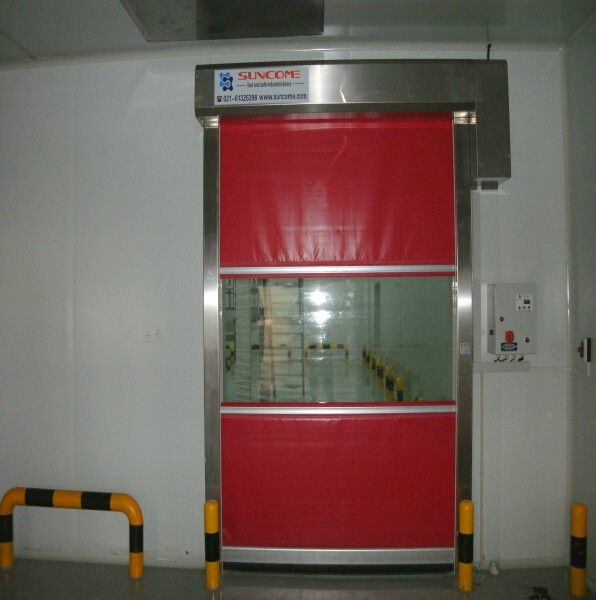 Industrial High Speed PVC Rolling Doors Self Trouble - Shooting Recognizing System