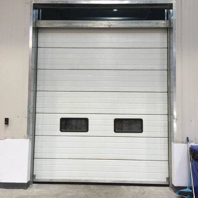 Fast Vertical Lifting Steel Sectional Garage Doors Closing Speed 0.8m/s