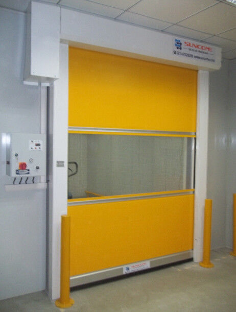 Custom Sliding Industrial High Speed Door , Production Line Roll Up Security Gate