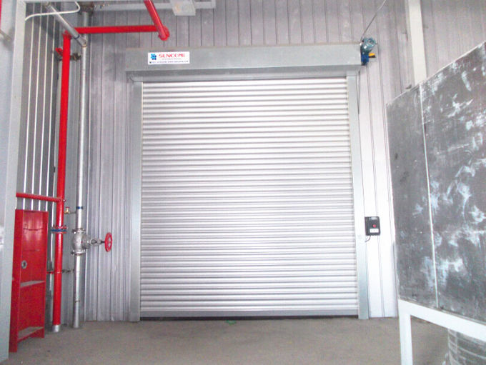 High Performance Intelligence Industrial Security Door , Roll Up Metal Doors