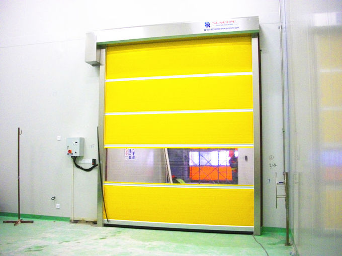 Industrial 304 Stainless Steel Frame High Speed Door For Internal and External Areas